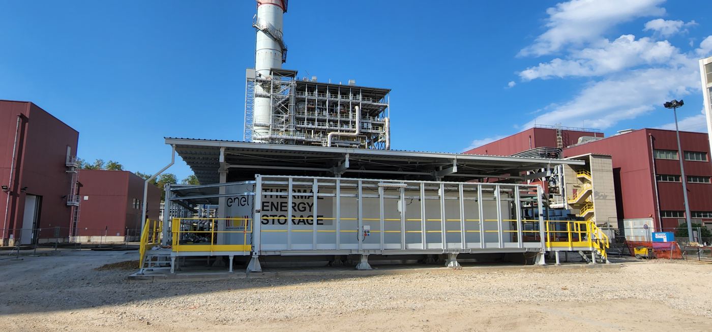 Brenmiller Europe team inspecting industrial energy equipment